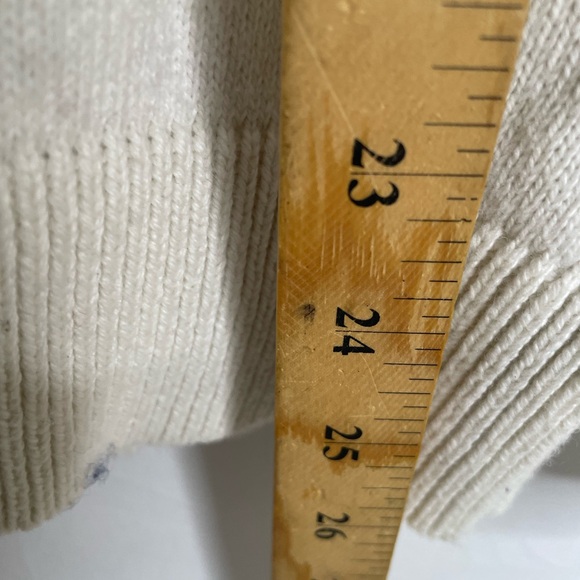 Talbots Size Large Ski Style Sweater White Purple Black 1305 - Picture 6 of 8